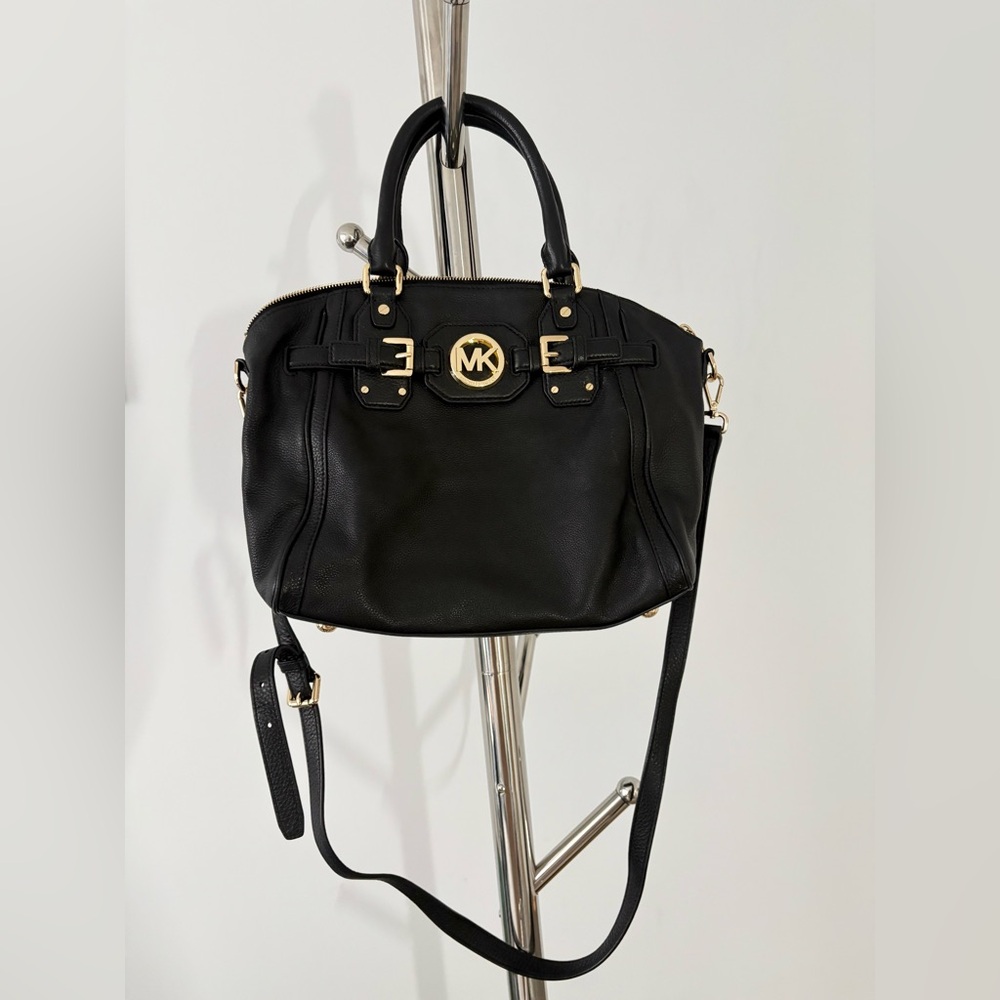 Michael Kors Black Leather Satchel